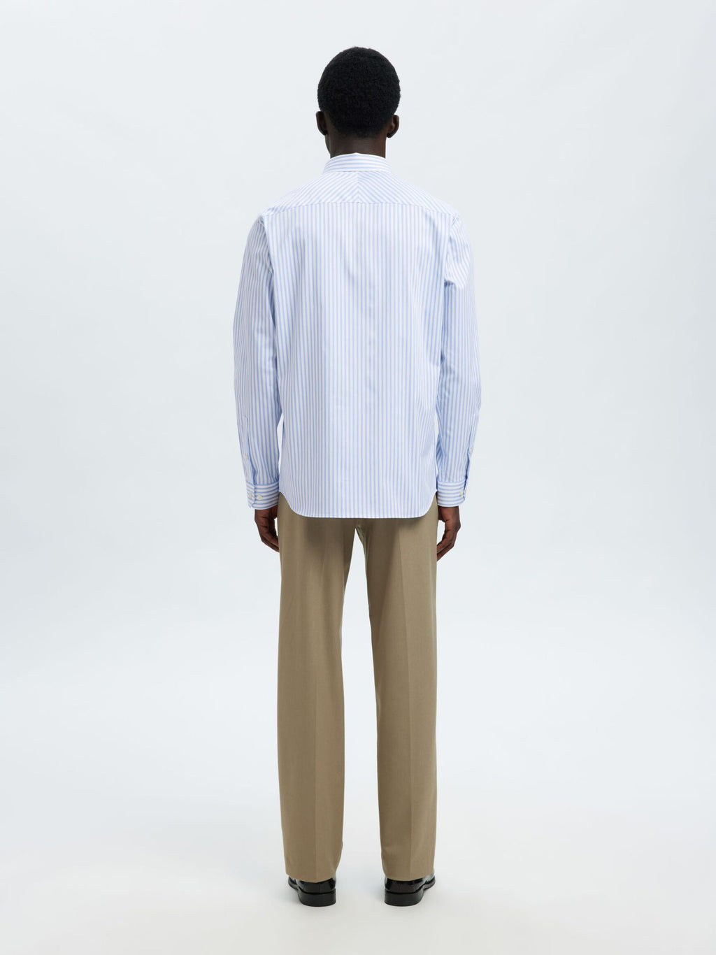 Selected Performance Stretch Slim Fit Skjorte - Bright White/Light Blue