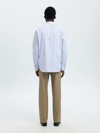 Selected Performance Stretch Slim Fit Skjorte - Bright White/Light Blue