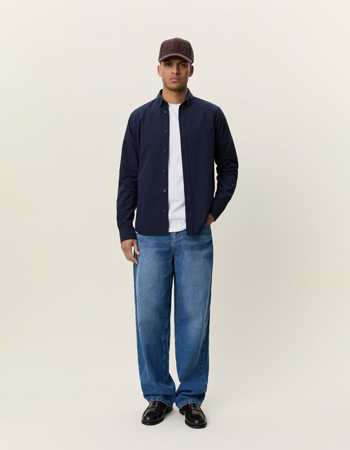Les Deux Light Oxford Shirt Navy