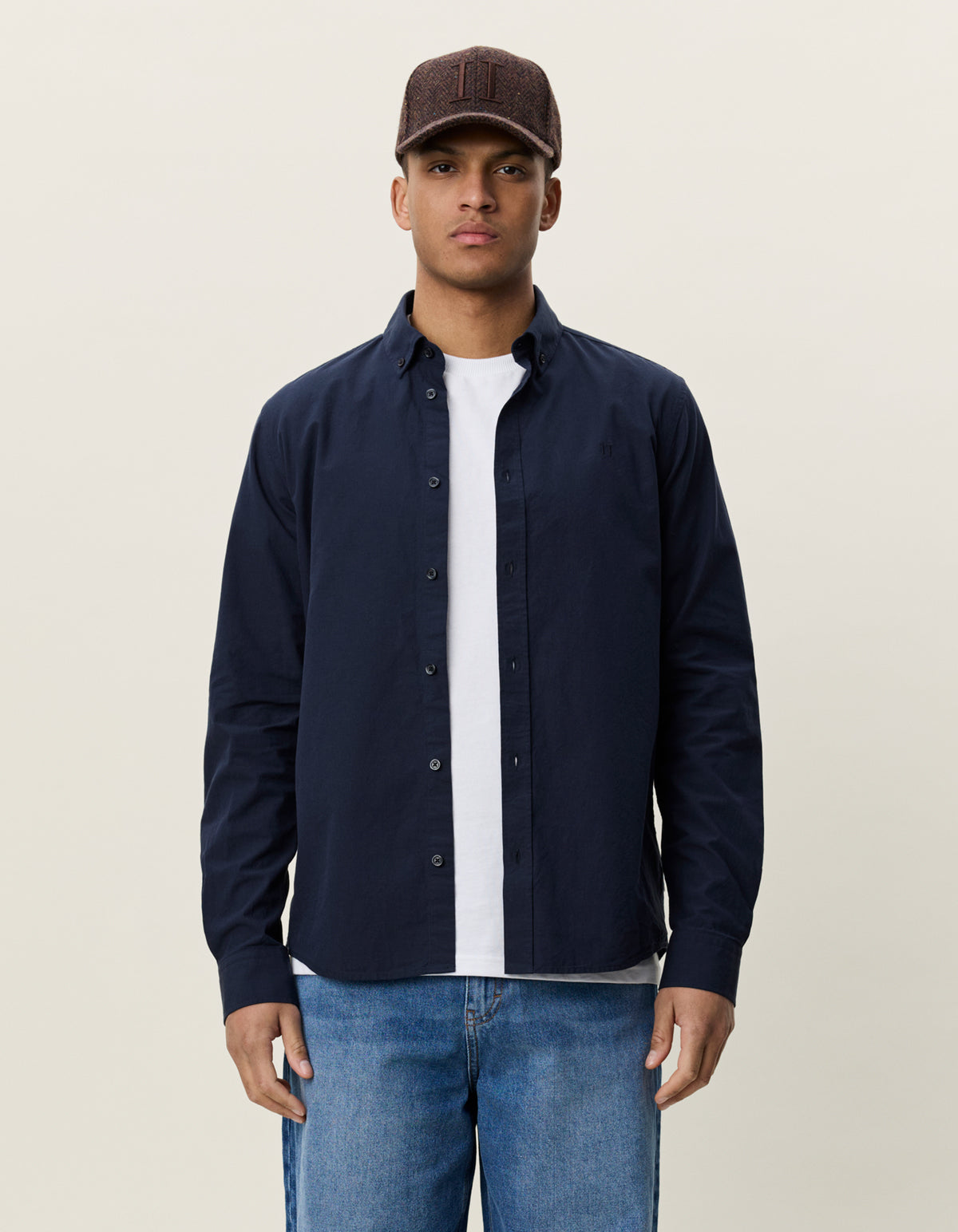 Les Deux Light Oxford Shirt Navy