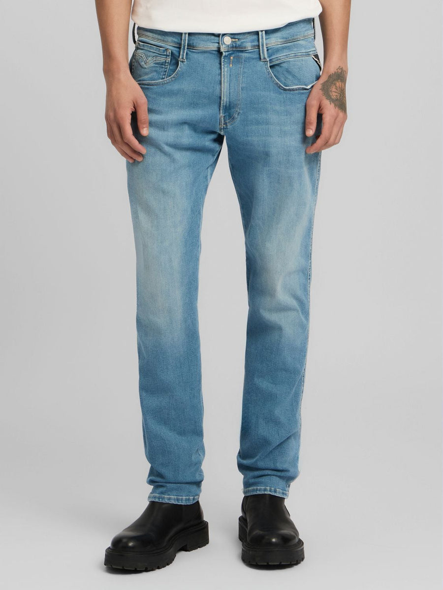 Replay Anbass Slim Fit Jeans i Light Blue lyseblå – billede 2