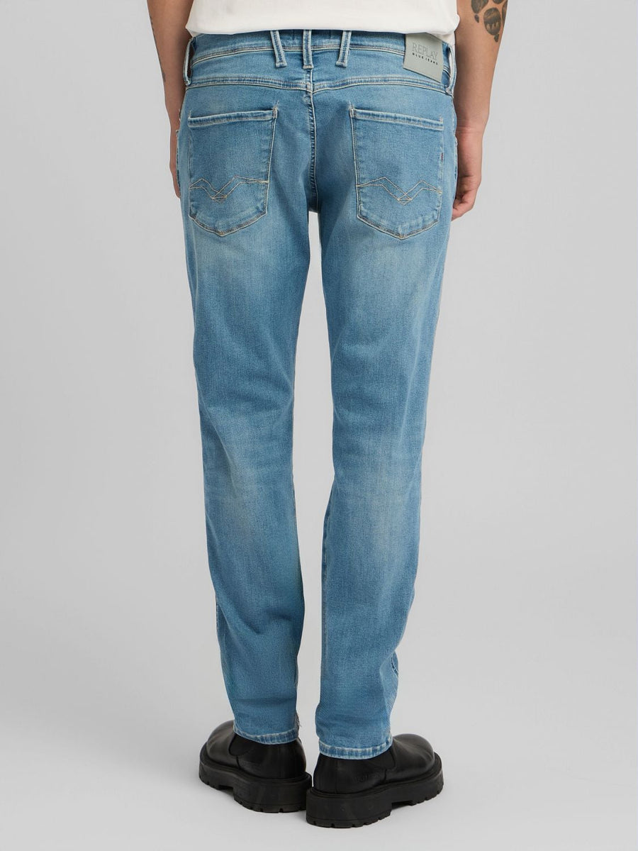 Replay Anbass Slim Fit Jeans i Light Blue lyseblå – billede 3