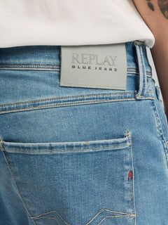 Replay Anbass Slim Fit Jeans i Light Blue lyseblå – billede 7