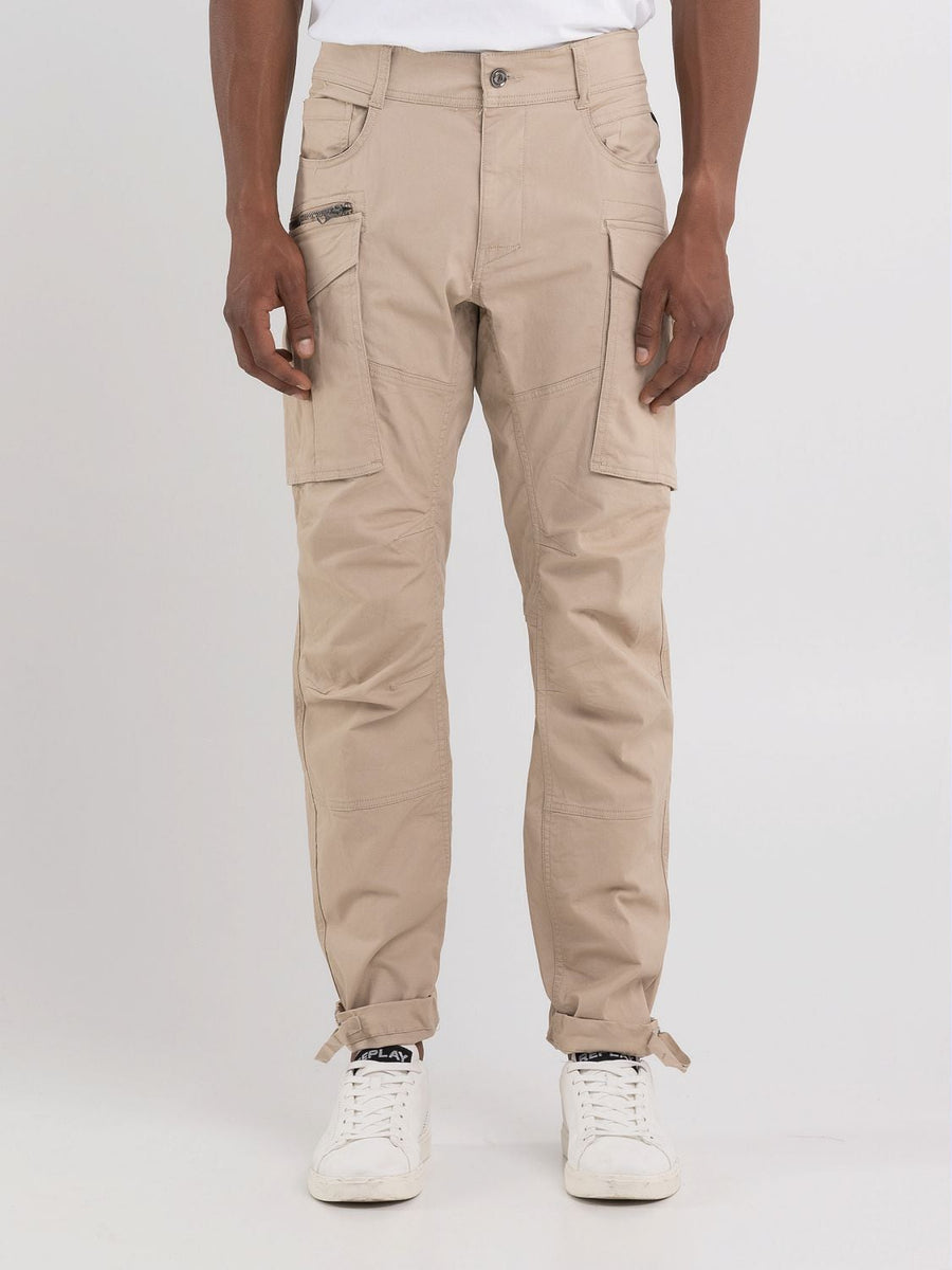 Replay Joe Cargo Trousers i Desert sandfarvet – billede 3
