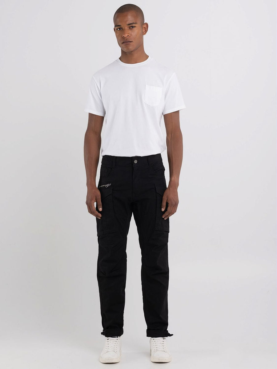 Replay Joe Cargo Trousers i Black sort