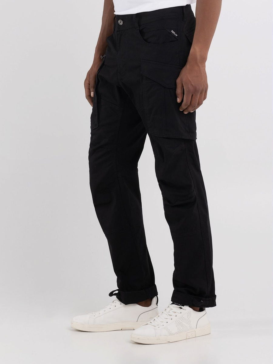 Replay Joe Cargo Trousers i Black sort – billede 4
