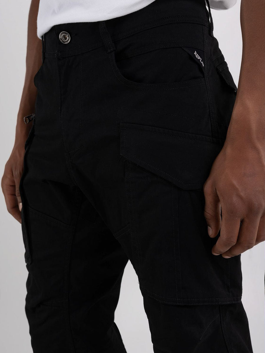 Replay Joe Cargo Trousers i Black sort – billede 2