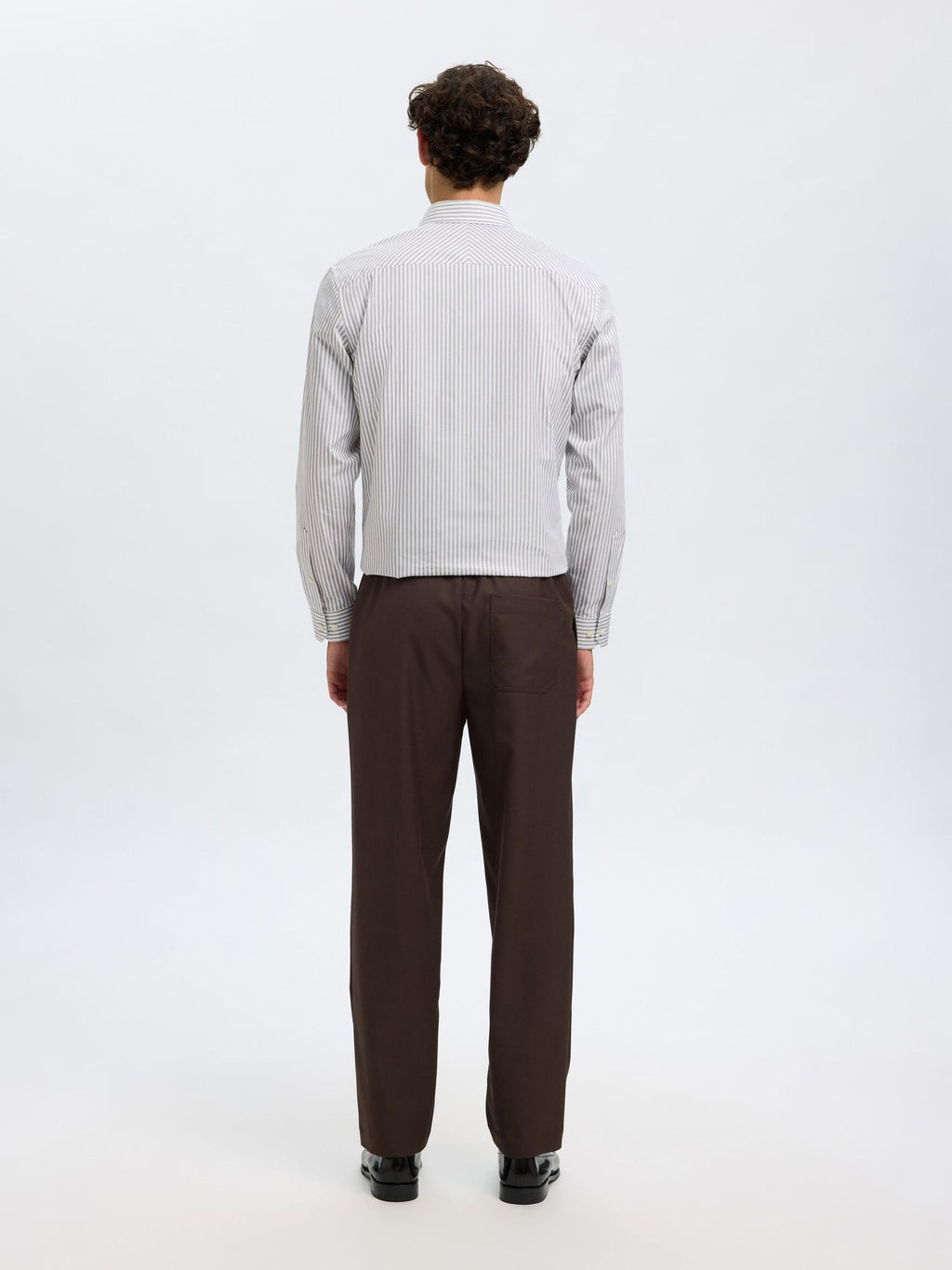 Selected Performance Stretch Slim Fit Skjorte - Bright White/Morel