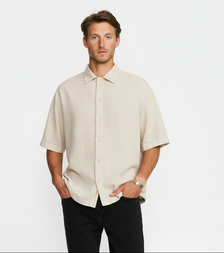 Revolution Oversize Short-sleeved Shirt / 3153 - Offwhite