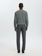 Selected SLIM WOOL BLEND TRS FLEX Dark Grey