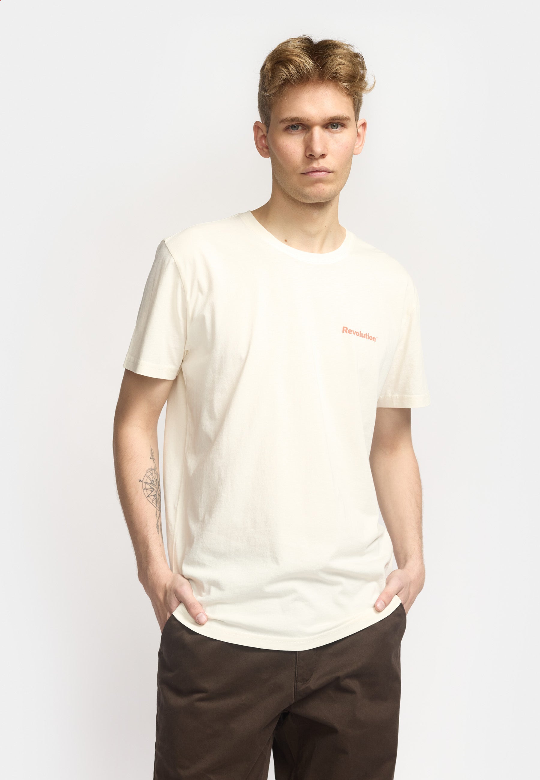 Revolution Printed T-shirt / 1422 SCA - Offwhite