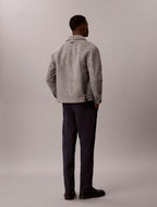 Calvin Klein Straight Pleated Satin Trousers -  Dark Sapphire