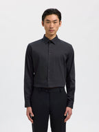 Selected Performance Stretch Slim Fit Skjorte - Black