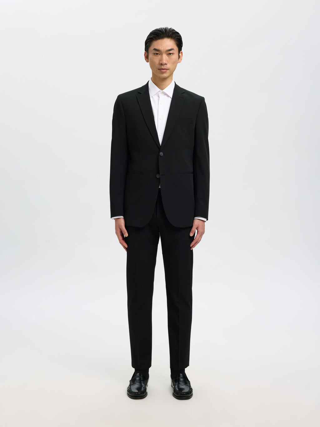 Selected Performance Stretch Slim Fit Skjorte - Bright White