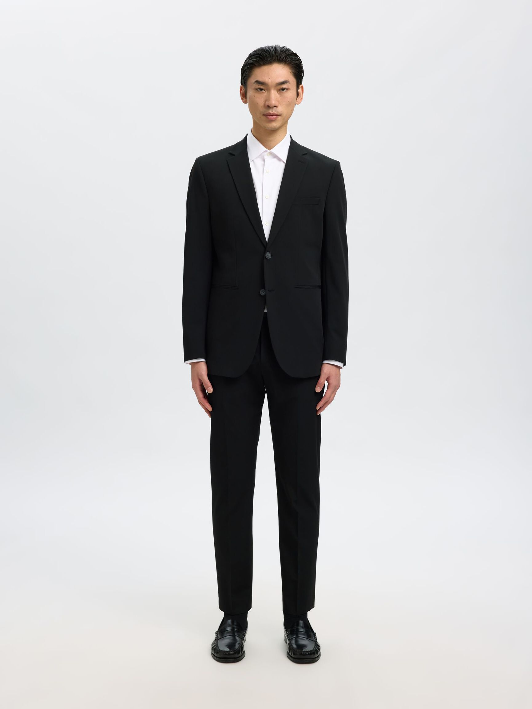 Selected Performance Stretch Slim Fit Skjorte - Bright White