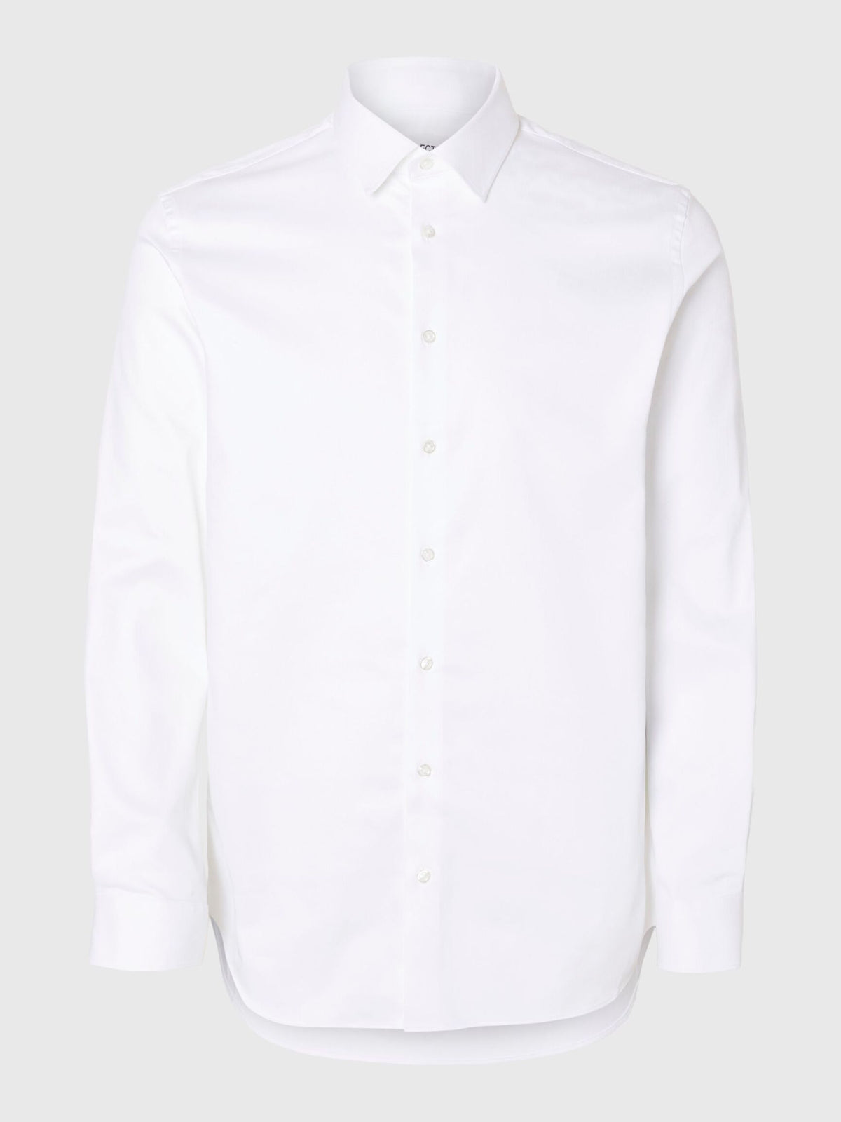 Selected Performance Stretch Slim Fit skjorte i hvid – produktbillede