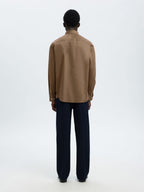 Selected Performance Stretch Slim Fit Skjorte - Chocolate Chip