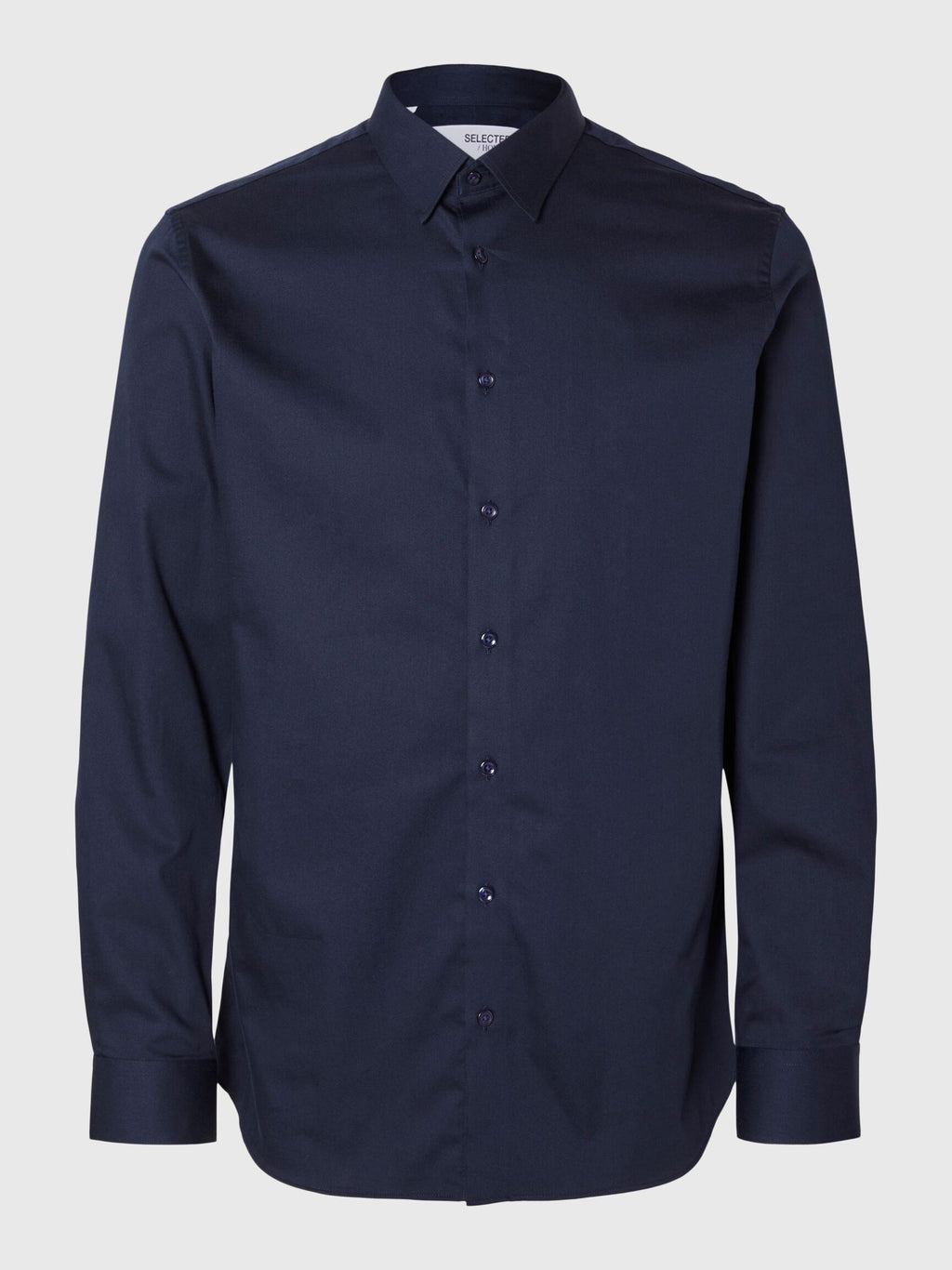 Selected Performance Stretch Slim Fit Skjorte - Sky Captain