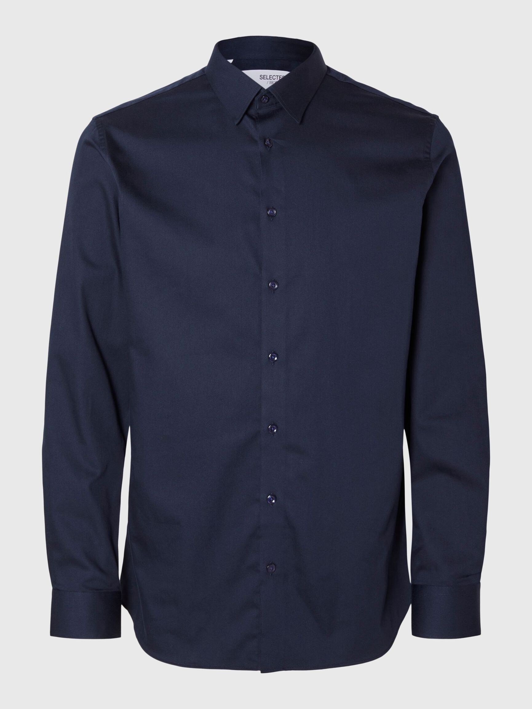 Selected Performance Stretch Slim Fit Skjorte - Sky Captain