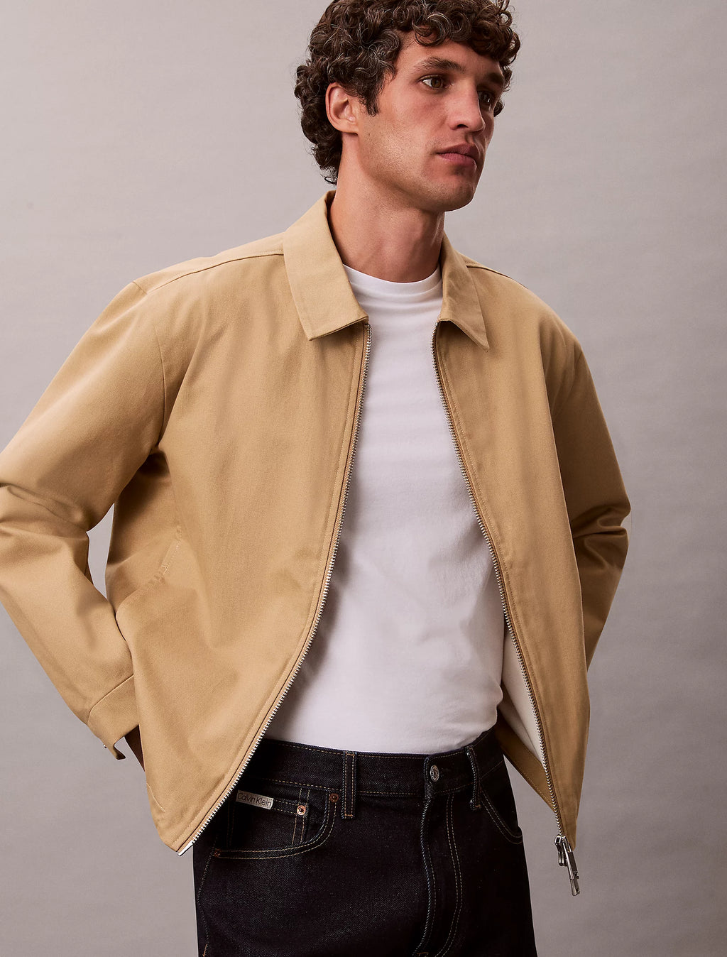 Calvin Klein STRETCH SLIM FIT T-SHIRT - Bright White