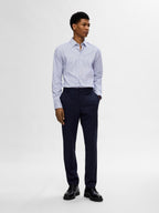 Selected Performance Stretch Slim Fit Skjorte - True Navy/Stripes