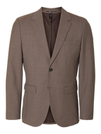SELECTED SLIM-WOOL BLEND BLZ FLEX MOREL