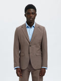 SELECTED SLIM-WOOL BLEND BLZ FLEX MOREL