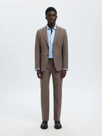 SELECTED SLIM-WOOL BLEND BLZ FLEX MOREL