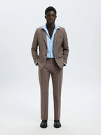 SELECTED SLIM-WOOL BLEND BLZ FLEX MOREL