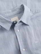 Calvin Klein LINEN COTTON STRIPE L/S SHIRT - Supermen.dk