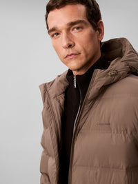 Calvin Klein LS BONDED CHNNLD LONG HOODED PUF - Supermen.dk