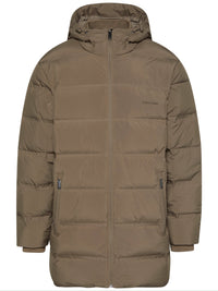 Calvin Klein LS BONDED CHNNLD LONG HOODED PUF - Supermen.dk