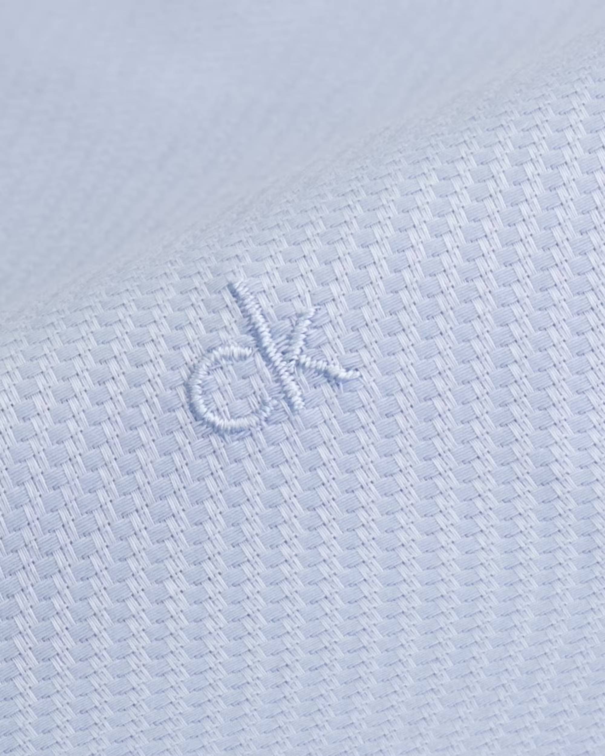 Calvin Klein NON IRON STRUCTURE SLIM SHIRT Blue - Supermen.dk