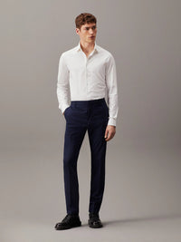 Calvin Klein Slim Wool Stretch Suit Trousers - Supermen.dk