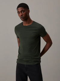 Calvin Klein STRETCH SLIM FIT T - SHIRT Midnight forest - Supermen.dk