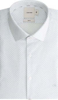 Calvin Klein TWILL BUSINESS PRINT SLIM SHIRT - Supermen.dk