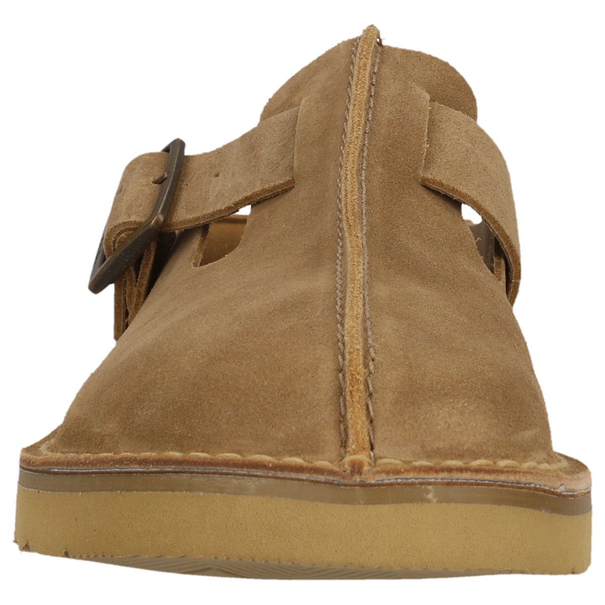 Clarks Solsbury Mule Dark Sand Suede - Supermen.dk