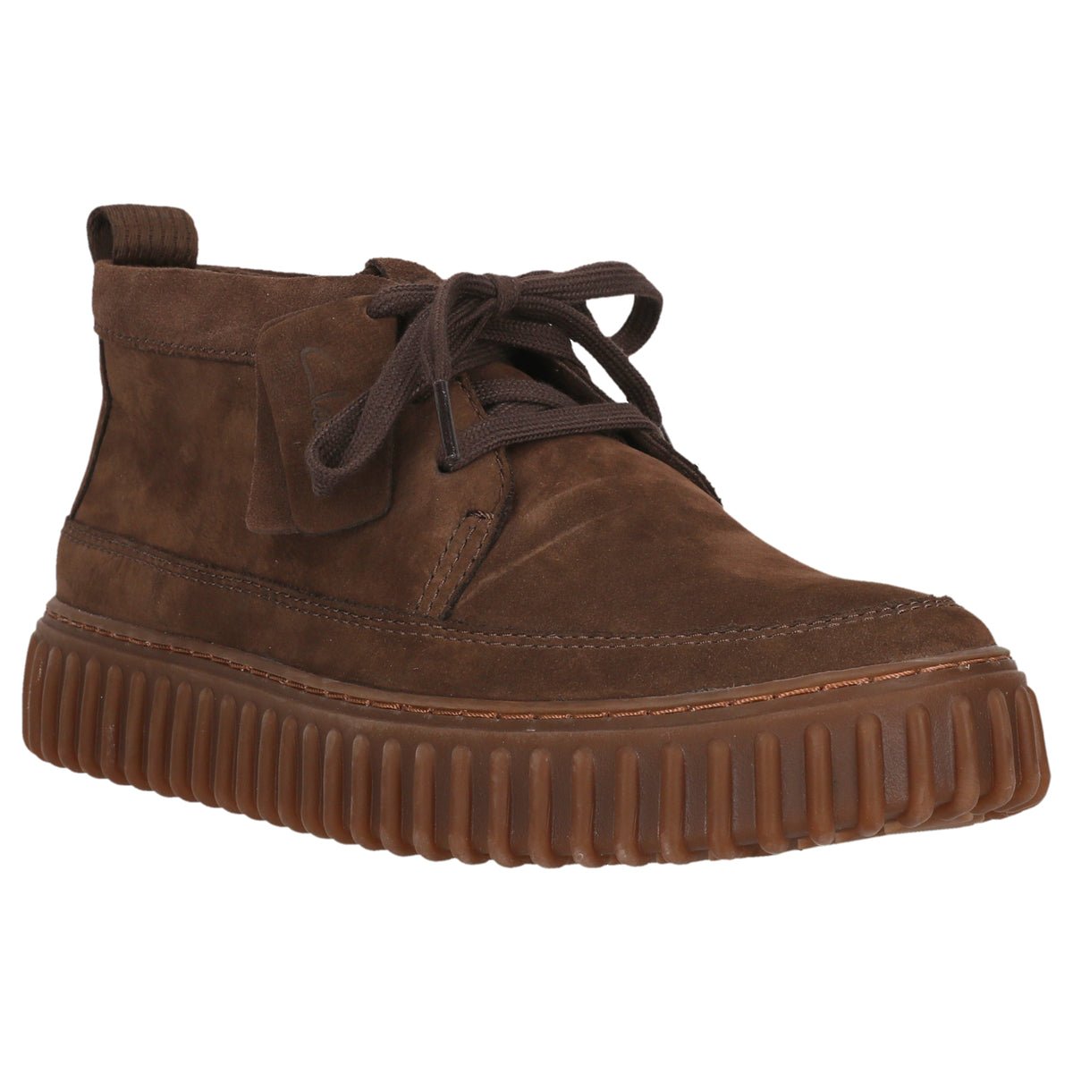 Clarks Torhill Lace Hi Dark Brown Nubuck - Supermen.dk