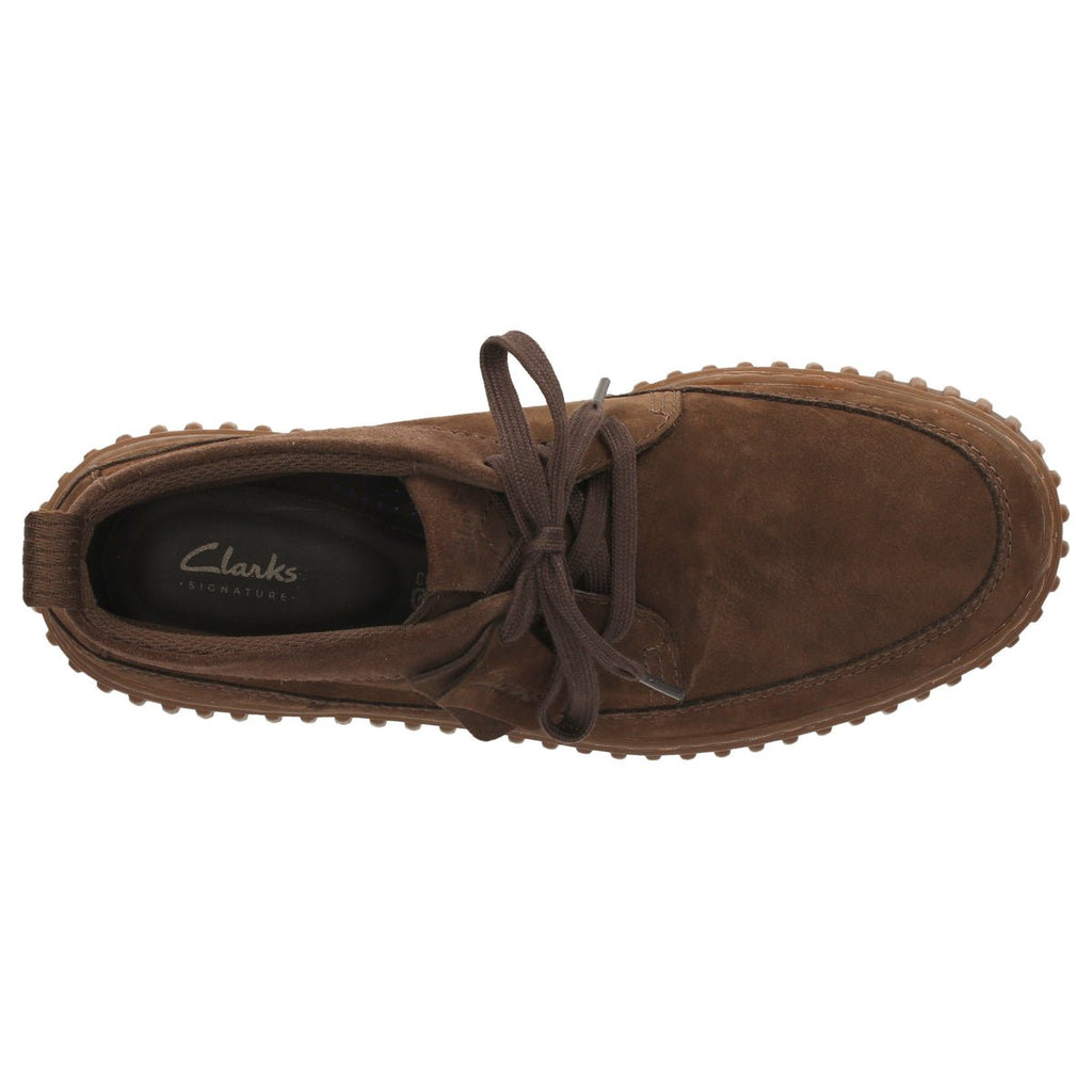 Clarks Torhill Lace Hi Dark Brown Nubuck - Supermen.dk