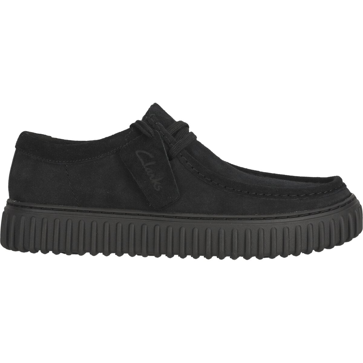 Clarks Torhill Lo Black Suede - Supermen.dk