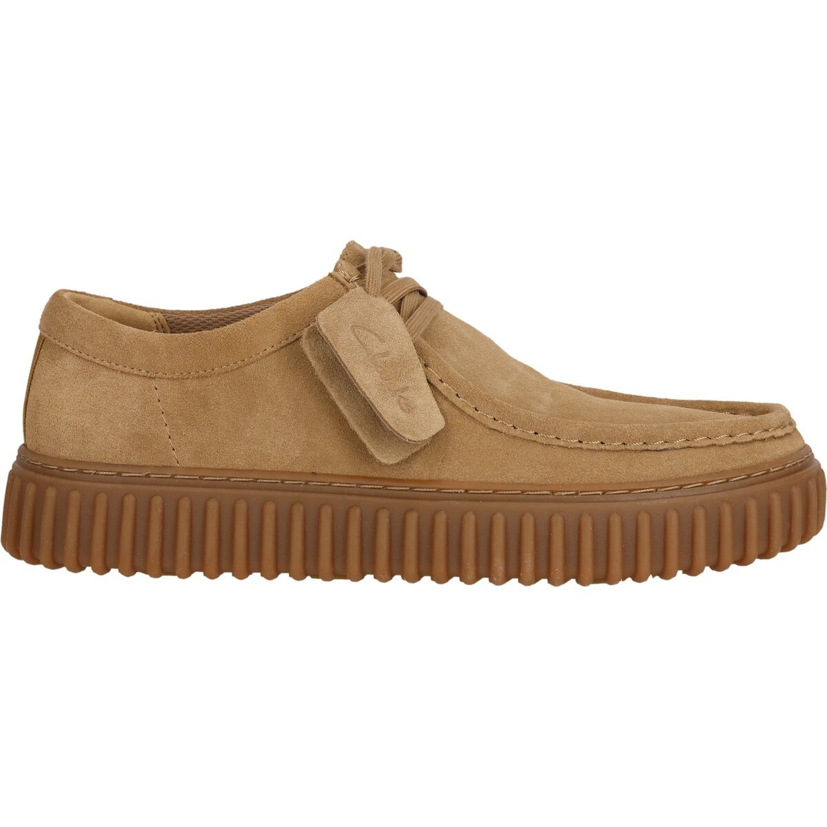 Clarks Torhill Lo Dark Sand Suede - Supermen.dk