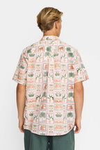 Revolution Short-sleeved Cuban Shirt 3247 - Off-white