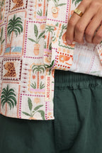 Revolution Short-sleeved Cuban Shirt 3247 - Off-white