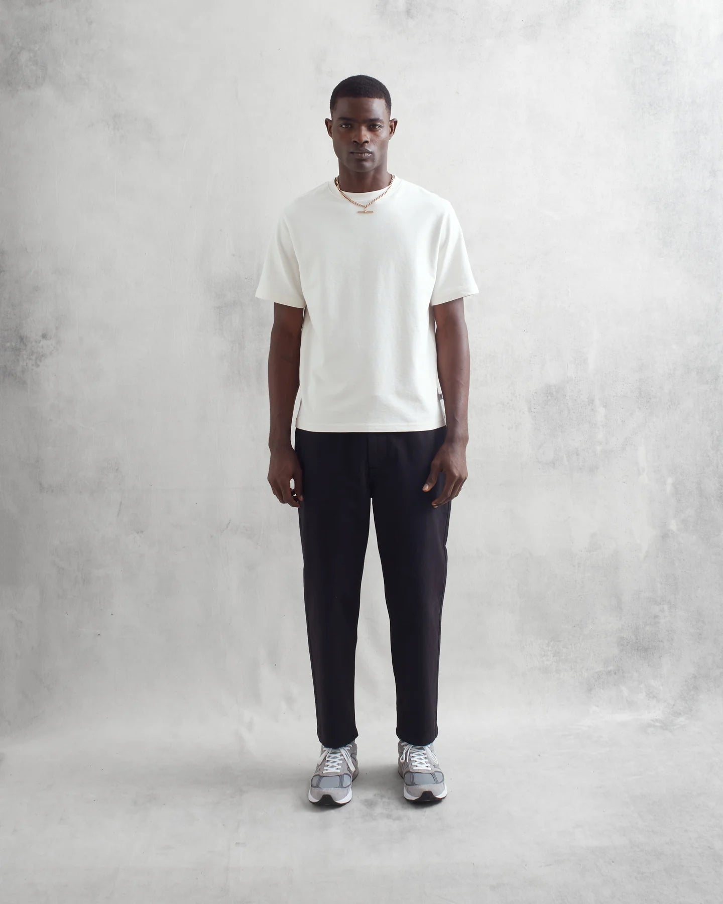Dean - Ecru Textured Organic Cotton T-Shirt - Supermen.dk