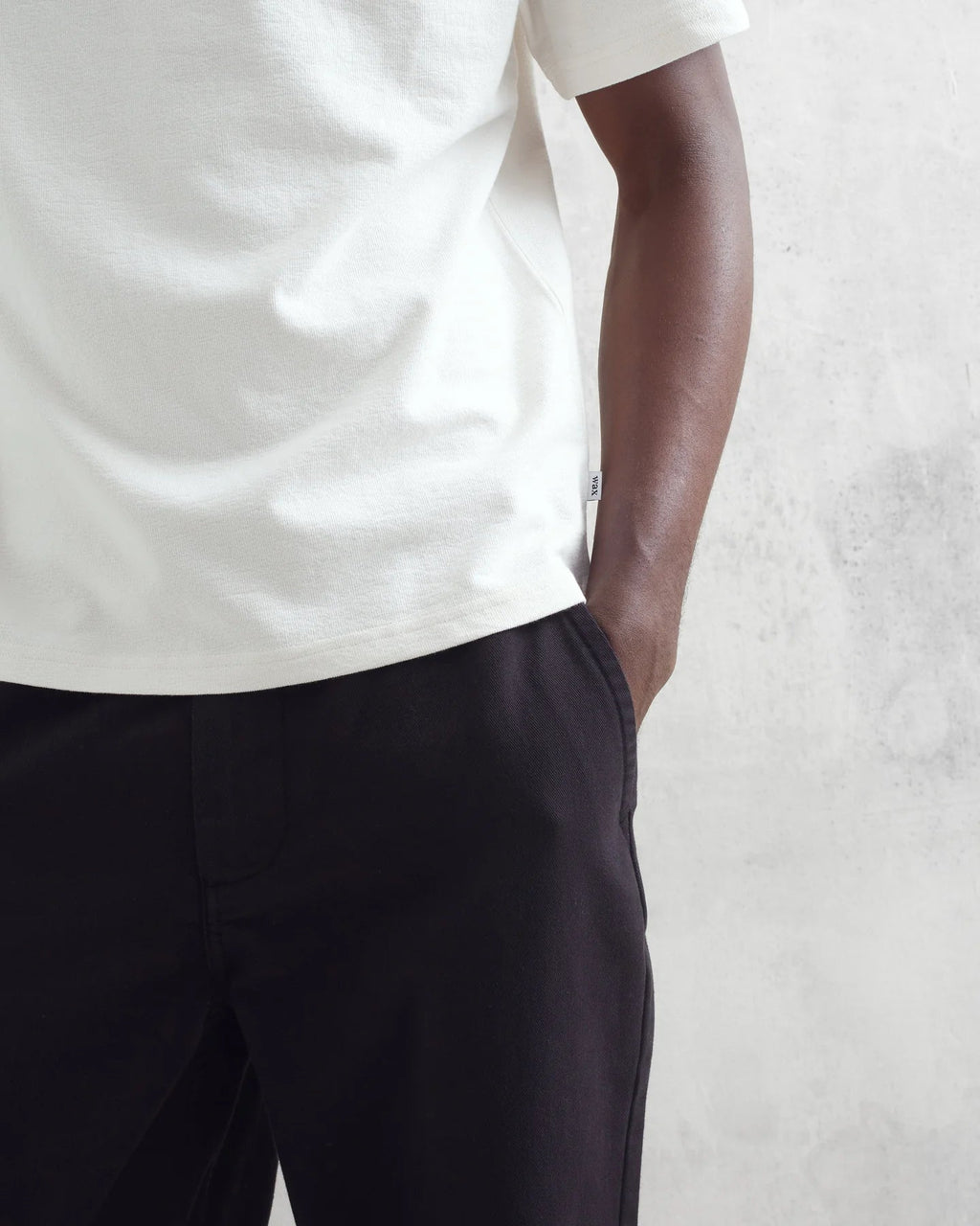 Dean - Ecru Textured Organic Cotton T-Shirt - Supermen.dk