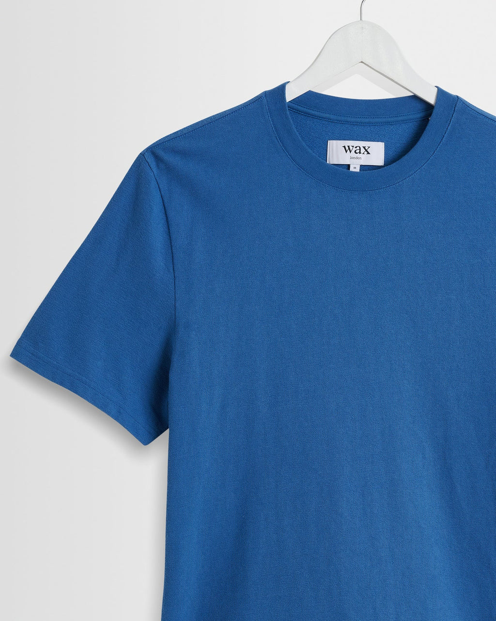 Wax London Dean Textured T-Shirt - French Blue