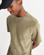 Wax London Dean Textured T-Shirt - Green