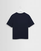 Wax London Dean Textured T-Shirt - Navy