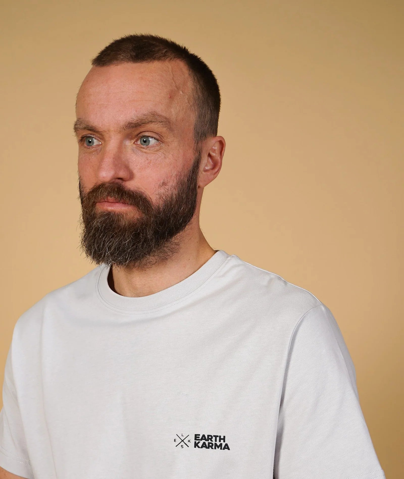 ELSK EARTH KARMA BRUSHED T-SHIRT - VAPOR GREY