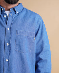 ELSK CHAMBRAY MEN'S BD SHIRT - Supermen.dk